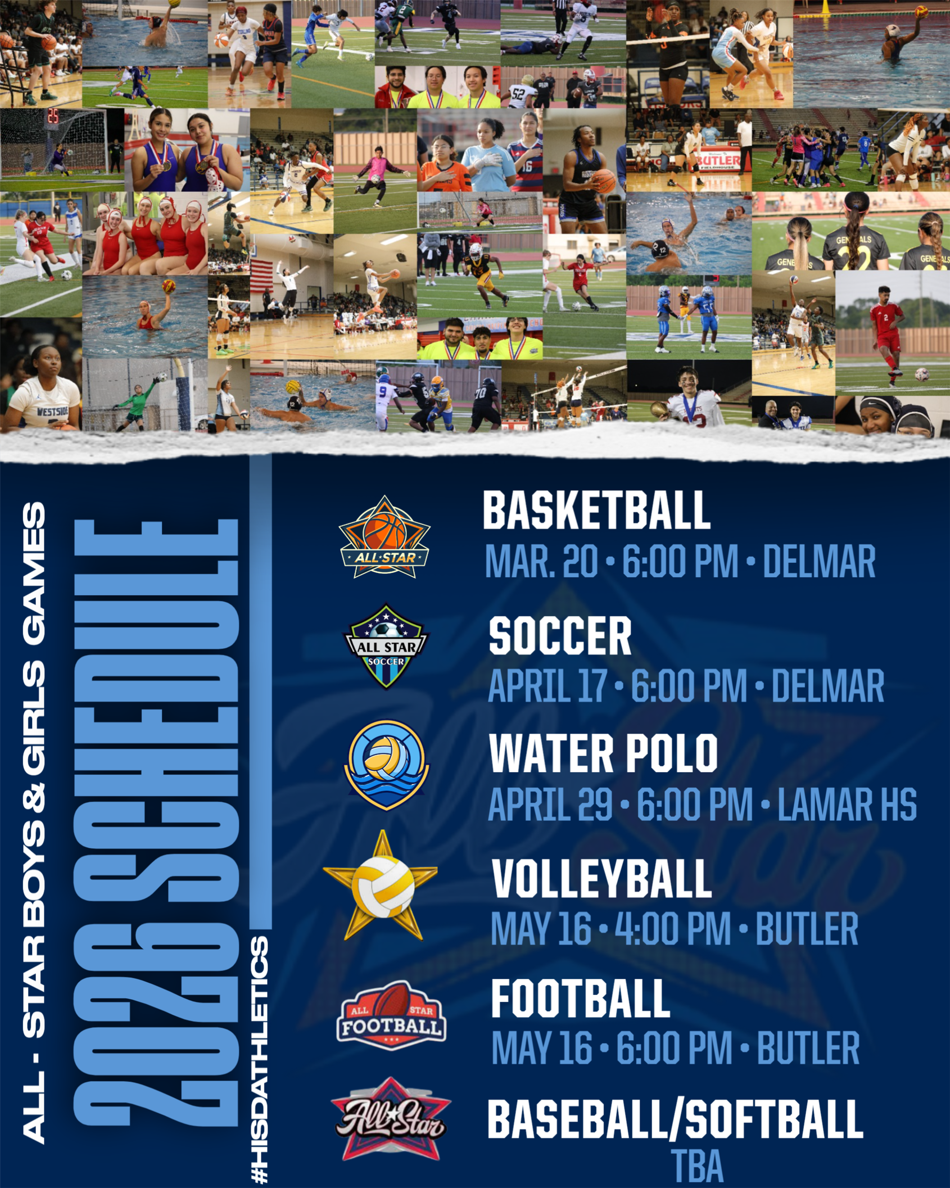 ALL STAR SCHEDULE
